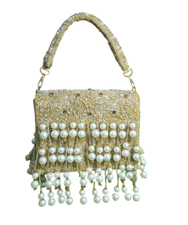 Golden Shiny Handbag