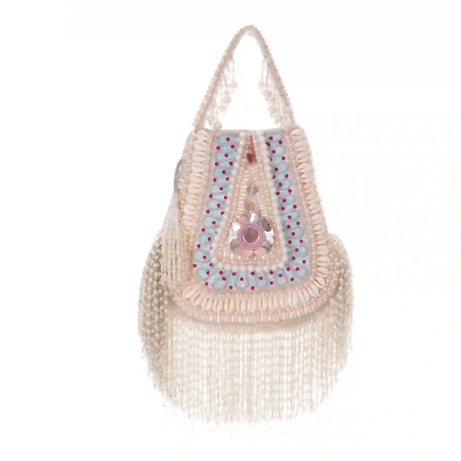 Oyster Hand Embroidered Potli Bag